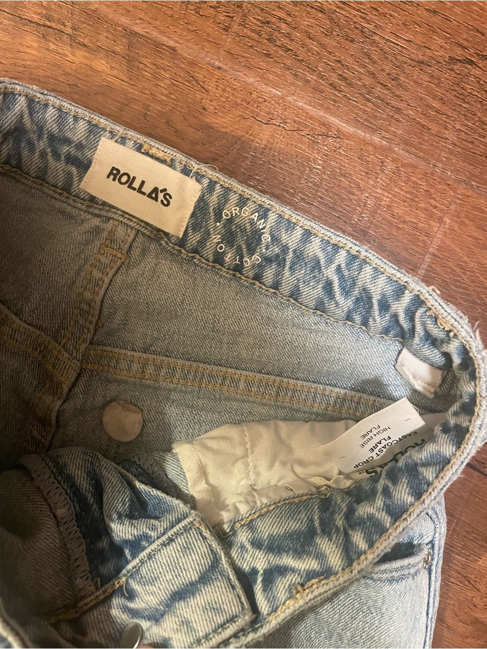 ROLLA'S High-Rise East Coast Flare Light Blue Vintage Wash Jeans - Picture 3 of 7